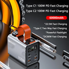 Power Bank 60000 mAh PD 100W Fast Charging