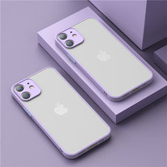 Shockproof Armor Matte Case For iPhone