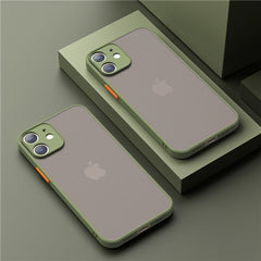 Shockproof Armor Matte Case For iPhone