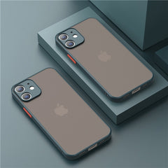 Shockproof Armor Matte Case For iPhone