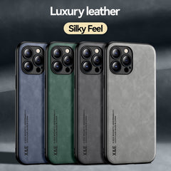 Premium Magnetic Sheepskin Leather iPhone Case