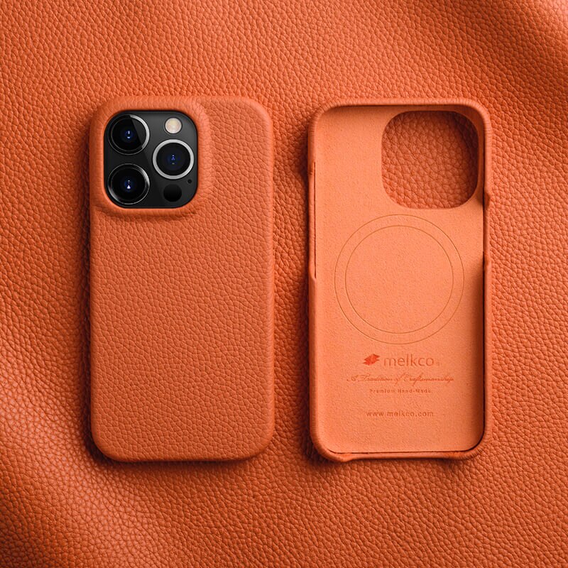 premium leather iphone case organe