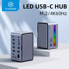 Hagibis USB C Docking Station with Dual HDMI