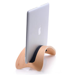 Wooden Vertical Laptop Stand Holder