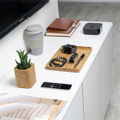 Walnut Tray Organiser for AirPod & Phone